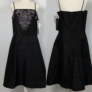 NWT ABS Allen Schwartz Dress 10 Black Cocktail